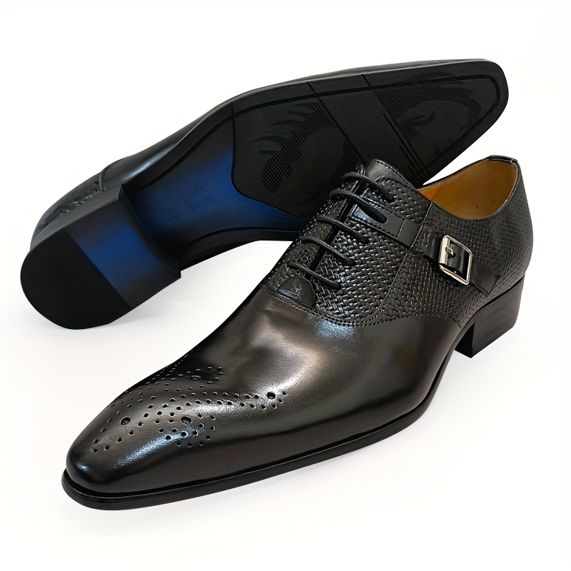 Scarpe Oxford Uomo, Scarpe Vestito Lacci Uomo, Abbigliamento Formale  Affari, Cravatta Bianca, Cravatta Nera, Matrimonio Cravatta Nera Opzionale  - Scarpe Uomo - Temu Italy