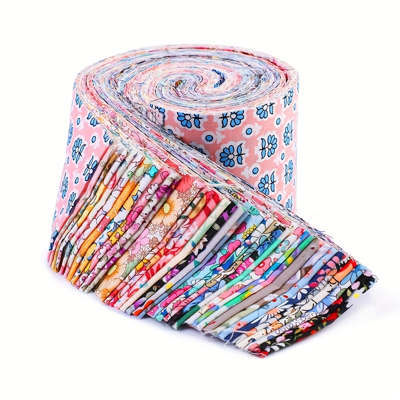 45PCS Fabric Jelly Rolls, Jelly Roll Fabric Strips for Quilting, Patchwork  Craft Cotton Quilting Fabric, Quilting Fabric, Plain Weave Cotton Fabric