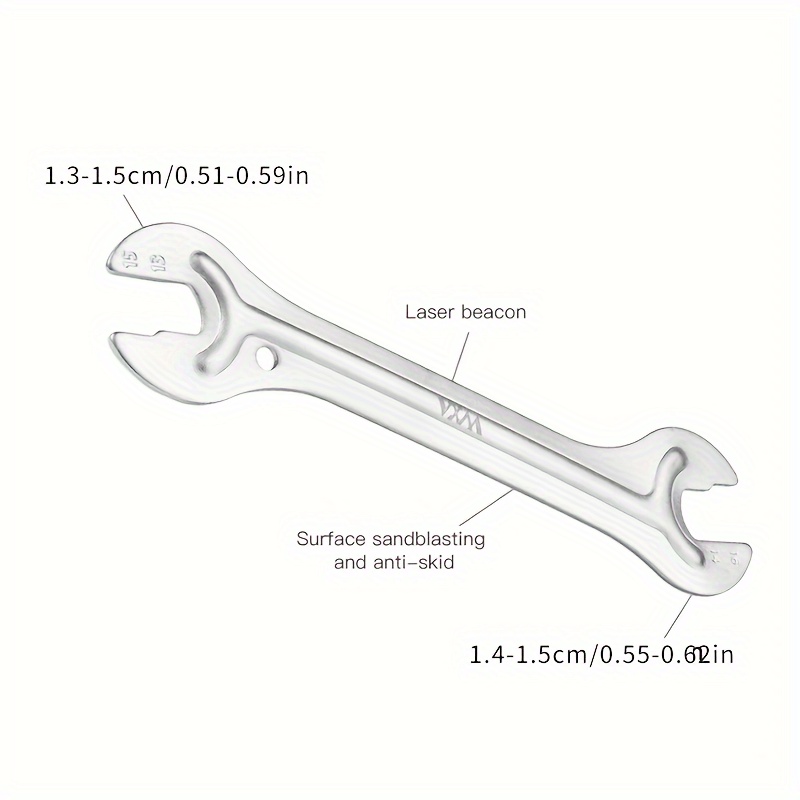 自転車修理レンチ、ヘッドオープンエンドアクスルハブコーンレンチ