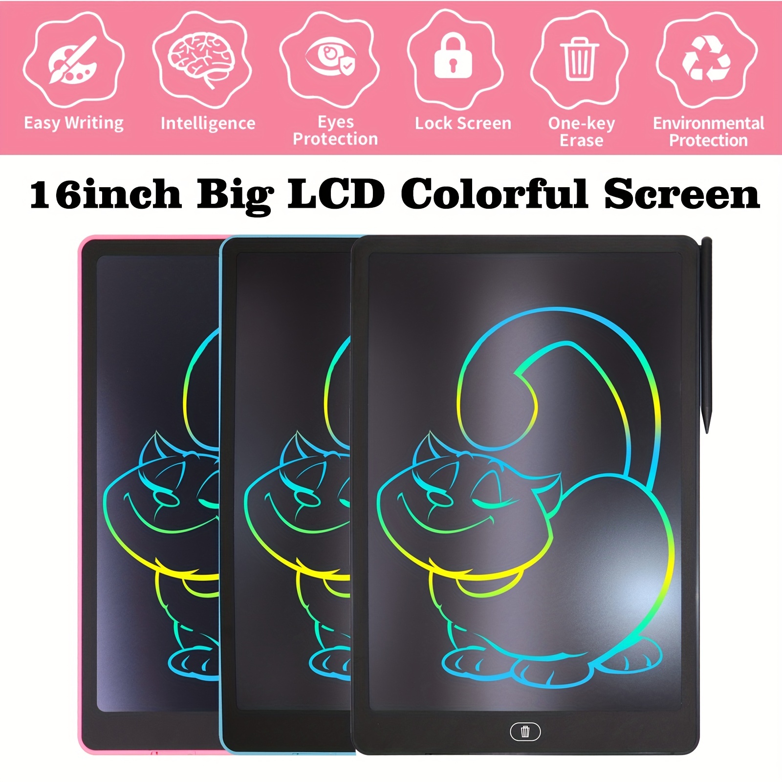 Lousa Magica Infantil Digital Tablet LCD Prancheta LCD Eletrônica