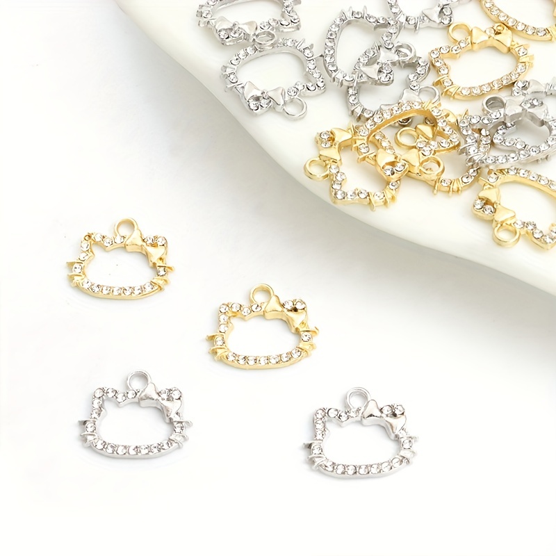 30pcs Enamel Kuromi My Melody Hello Kitty Charms for Necklace Bracelet  Earrings