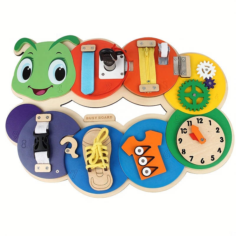 Bear Shaped Busy Board Montessori Toys For Kids Sensory Toys - Temu