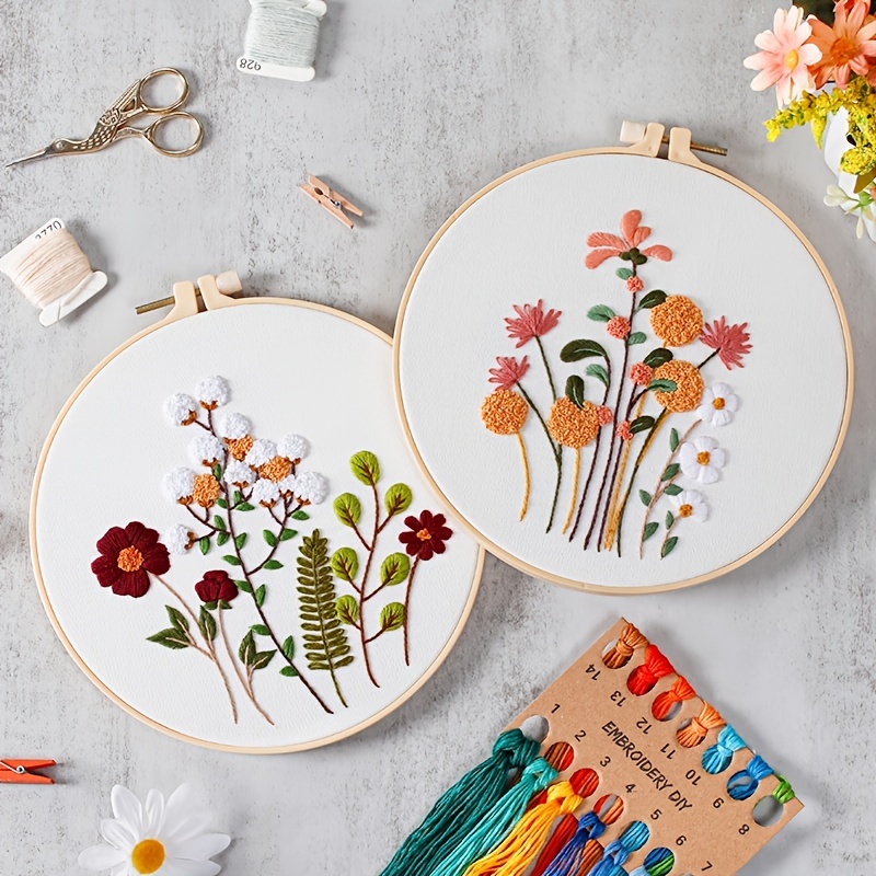 Wovilon Cross Stitch Tools And Beginner Embroidery Kits For Adults