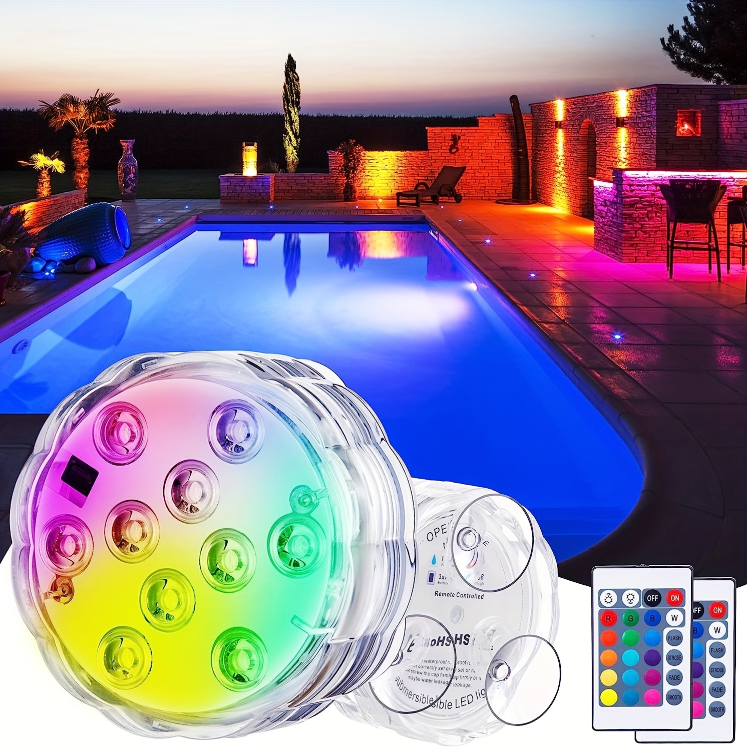 Solar Water Floating Swimming Pool Lights Led Automatically - Temu