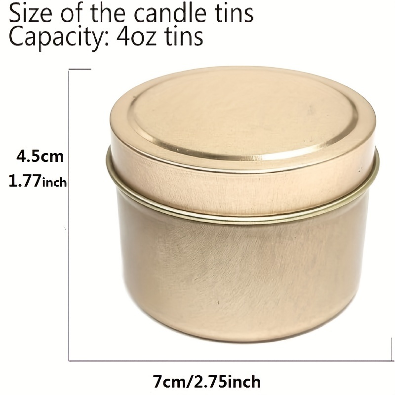 12pcs Candle Tins, 2.2 Oz Candle Containers For Making Candles, Candle Tins  For Making Candles, Bulk Candle Jars, DIY Candle Making Tins, Candle Tins