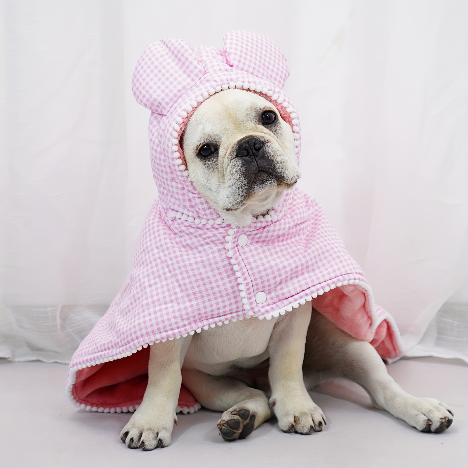 French Bulldog Clothes Dog Pajamas Hoodie Bathrobe Puppy Pet Thickened  Nightgown