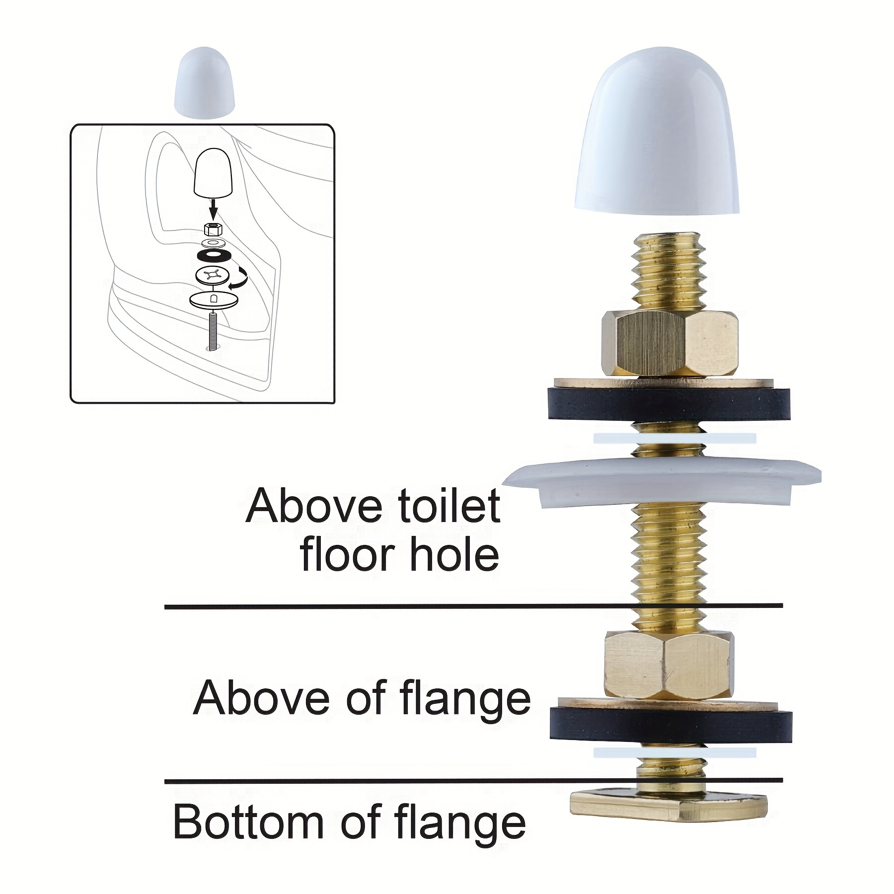 Toilet Wax Ring Kit LASCO Toilet Bowl Wax Ring With Flange - Fits 3