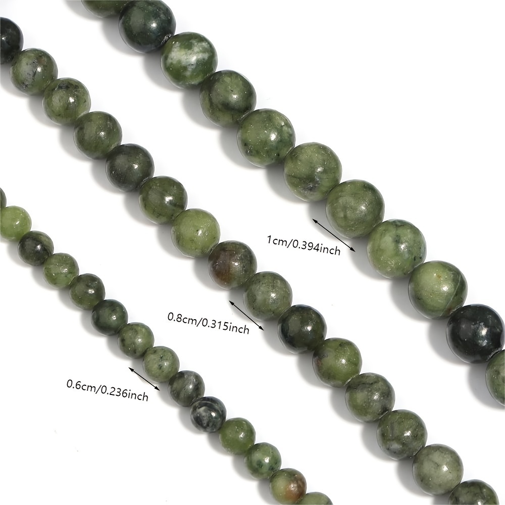 6/8/10mm Natural Stone Burma Jade Beads Round Loose Spacer Beads For  Jewelry Making DIY Bracelet Necklace Bracelet