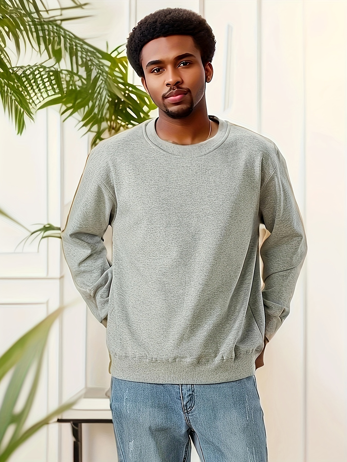 Loose 2025 neck sweatshirt