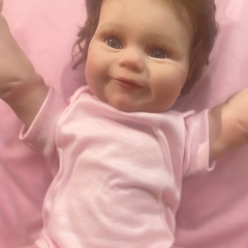 NPK 50 cm Reborn bébé enfant en bas âge fille très doux tissu poupée jouet  de bain réaliste réel doux au toucher jouet de bain
