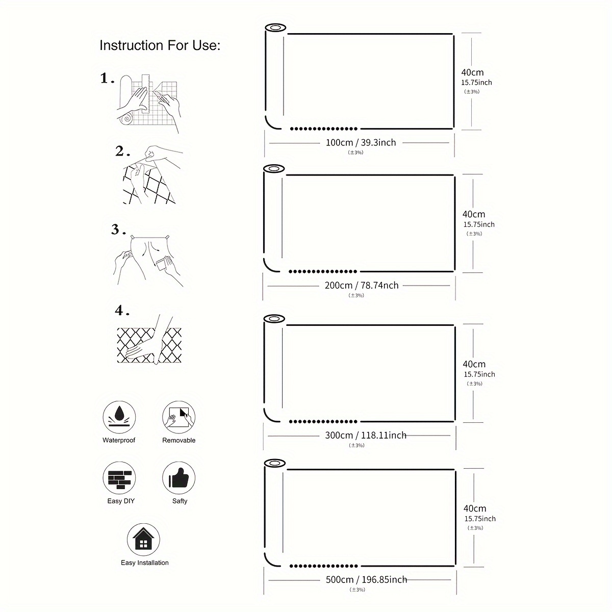 waterproof blue marble peel stick wallpaper vinyl contact paper for kitchen countertops bathroom walls living room decor   remove 5