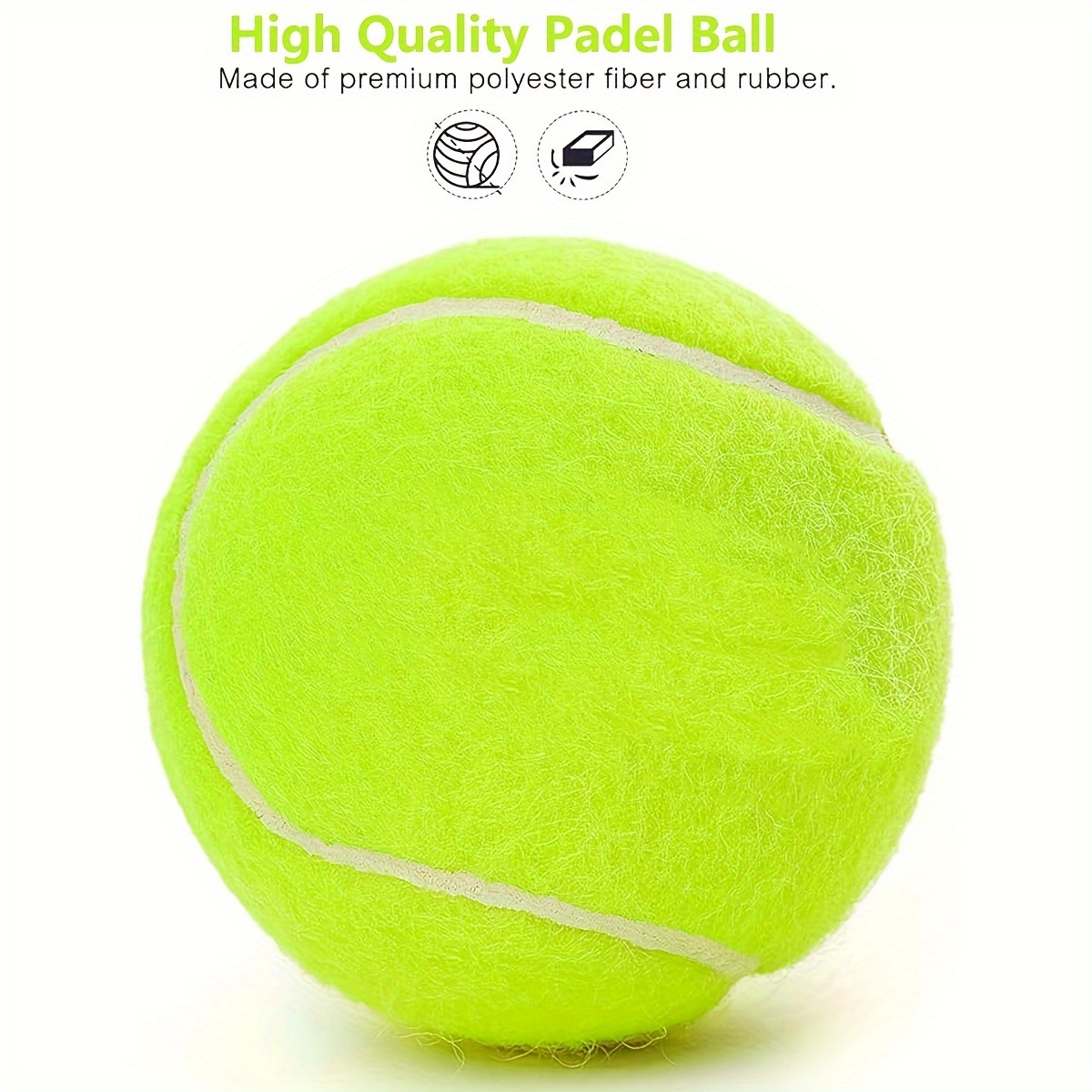 Pelota de tenis, paquete de 15 pelotas de tenis de entrenamiento de  presión, pelotas de práctica para principiantes y principiantes, pelotas de  tenis