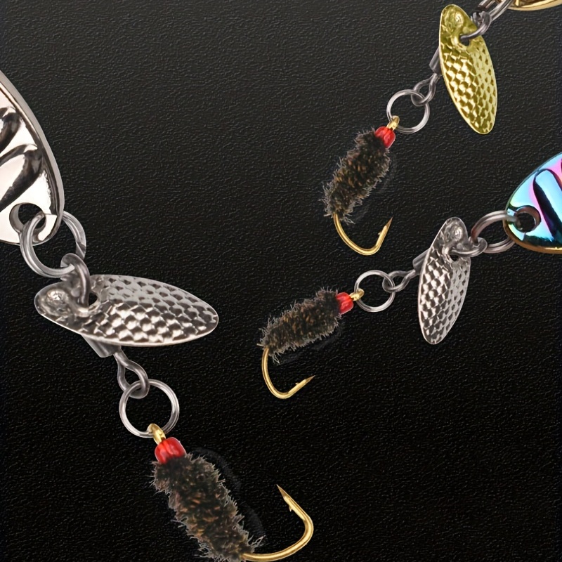 Spinning Sequins Fly Hooks Miniature Fishing Lure Fishing - Temu