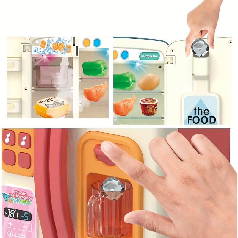 Juguetes Refrigerador Cocina Feliz Niños Juguetes Jugar - Temu