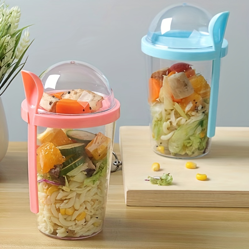 Portable Bottle Salad Container Bottle-shaped Bento Salad Bowl For Lunch  Salad Box With Fork Salad Bowl - Temu