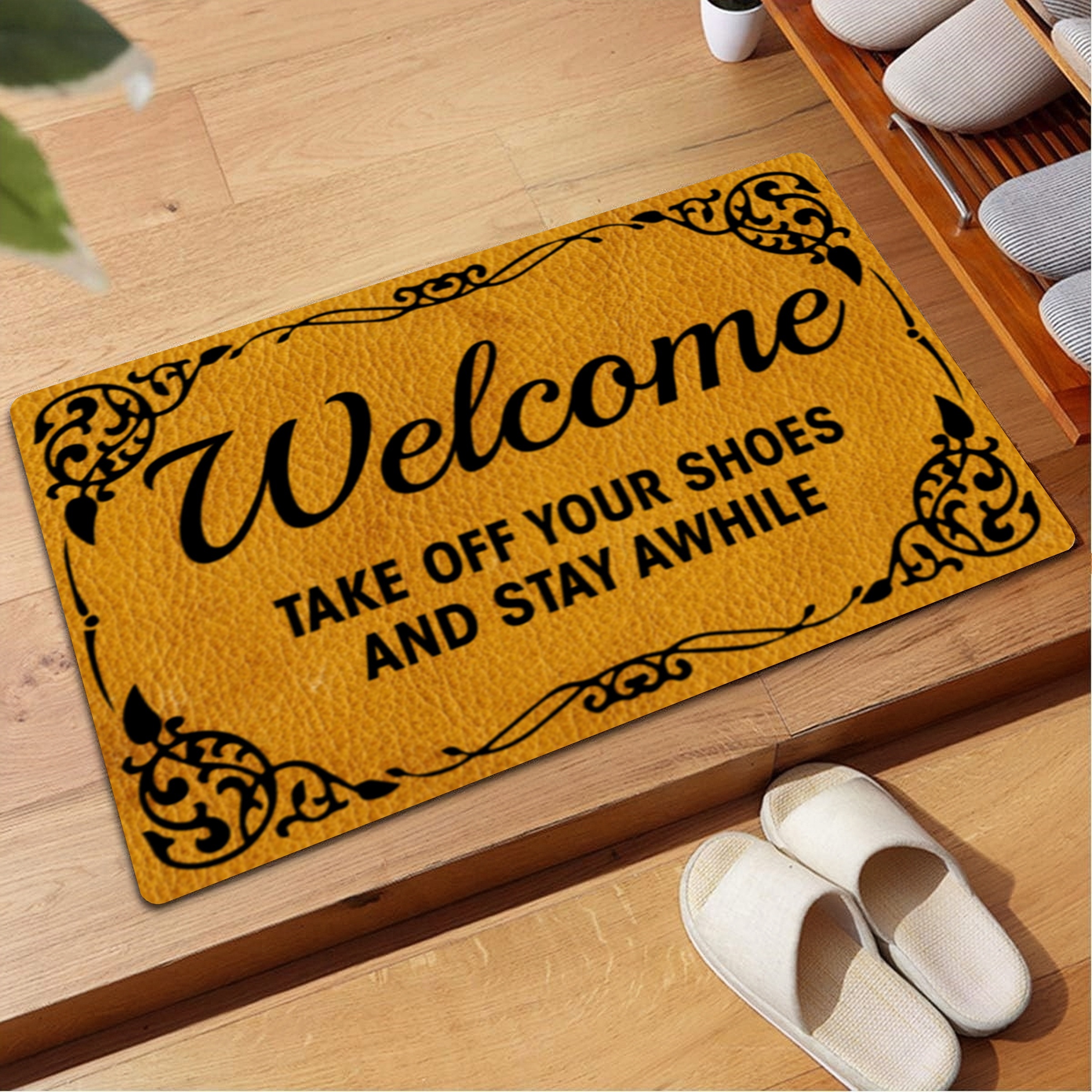 Stay Awhile Doormat, Home Doormat, Front Door Mat