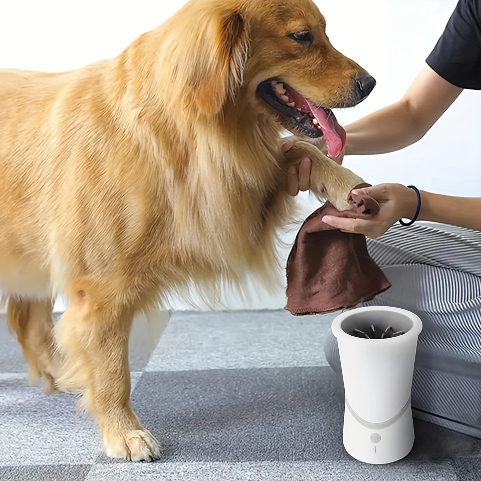 Pet Foot Washer USB Charging Automatic Dog Paw Cleaner Silicone Pet Foot  Washing Cup for Dogs Cats