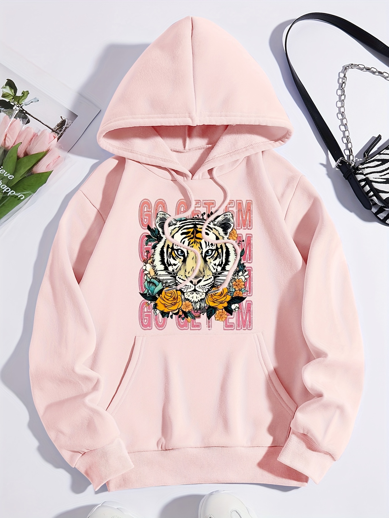 Tiger deals hoodie women's