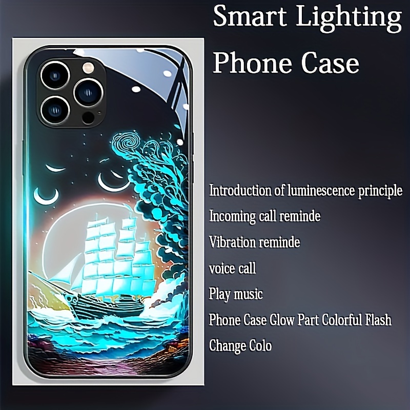 Night Light Luminous Silicone Soft Case Iphone 14 Plus 13 12 - Temu