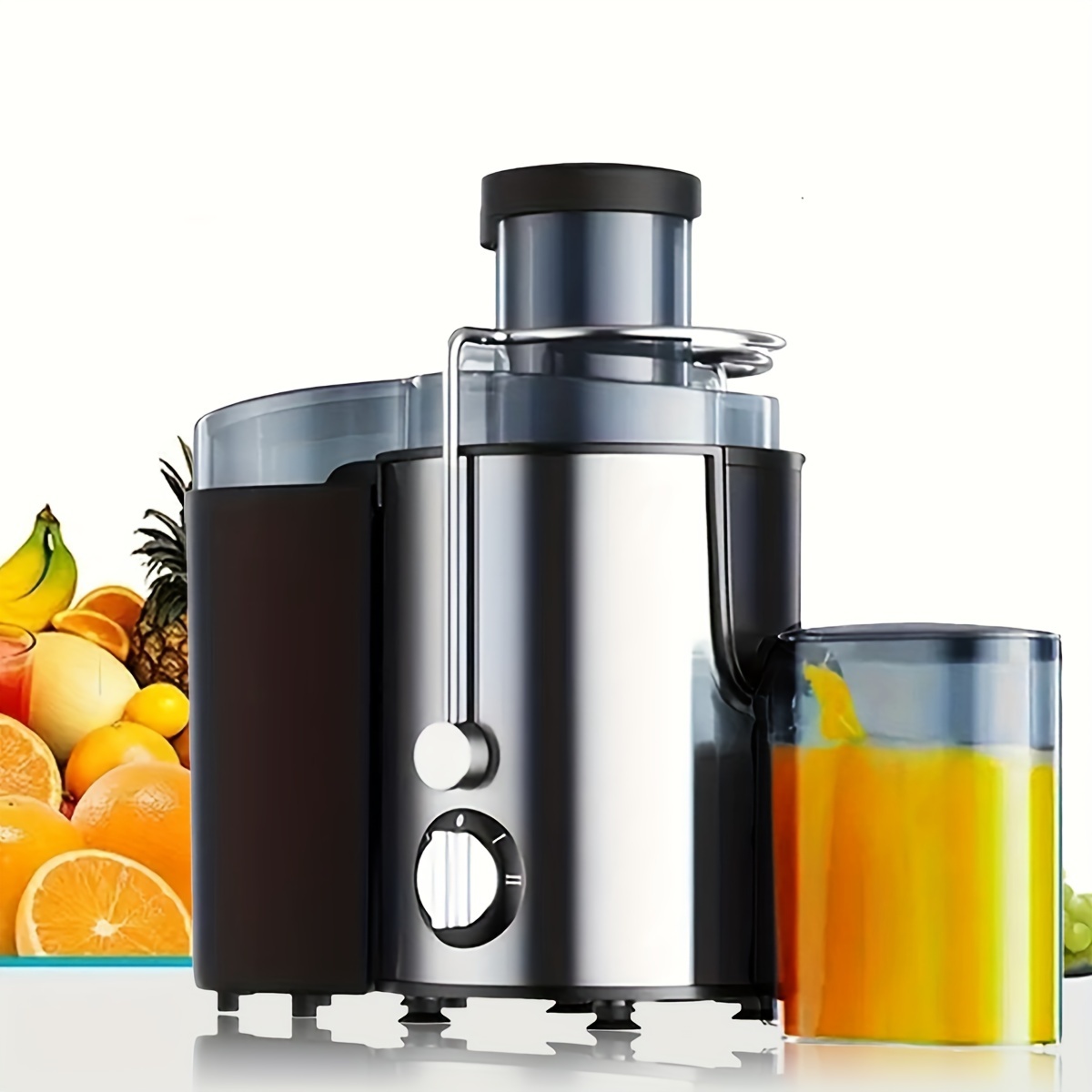 1pc Slow Masticating Juicer Cold Press Juice Extractor Nama Juicer Orange  Juicer Apples Orange Citrus Juicer Machine With Wide Chute Quiet Motor For J