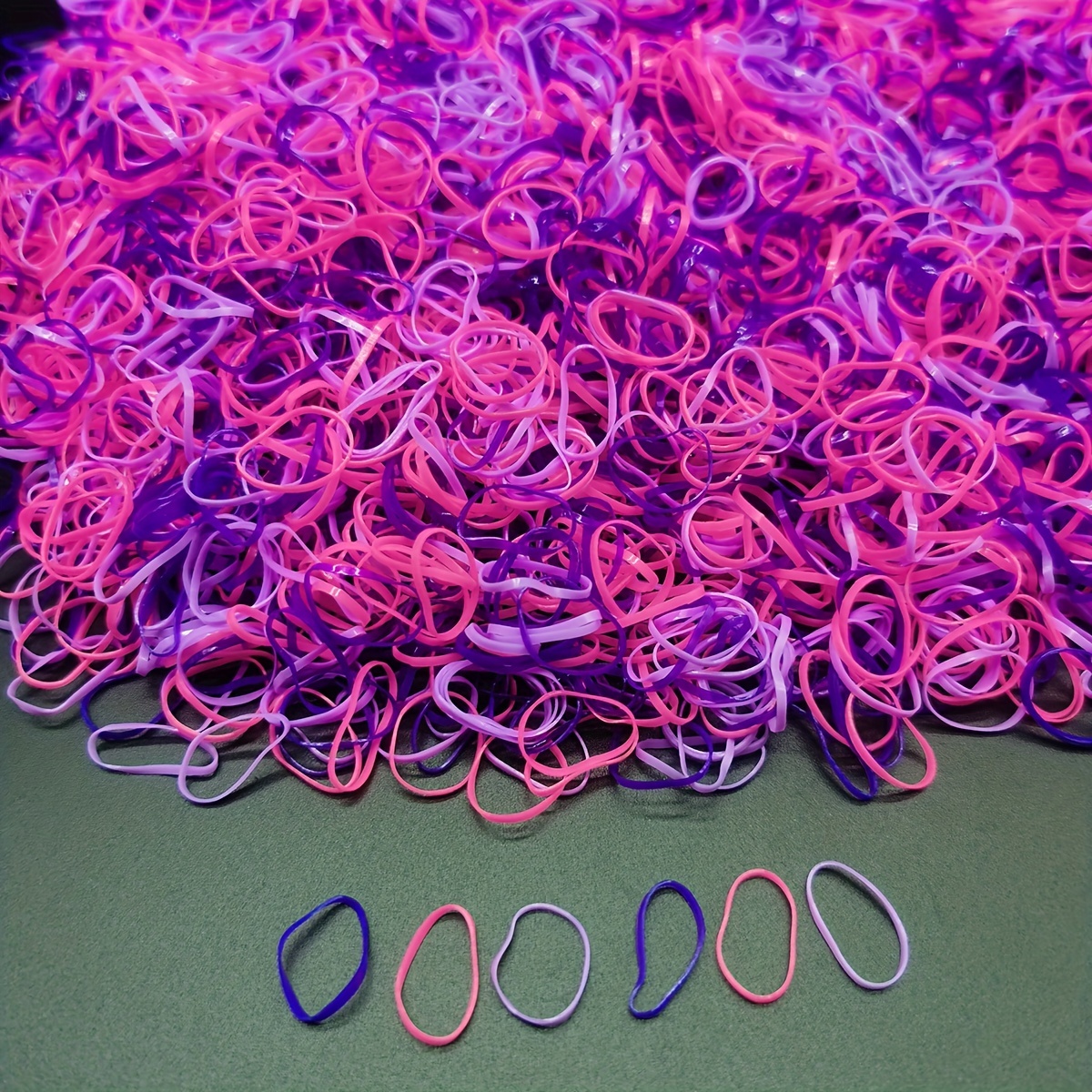 1000 Mini Rubber Bands Soft Elastic Bands for Kid Hair Braids Hair,3 Colors, Free Returns & Free Ship, 0.99, Christmas Gifts,Temu