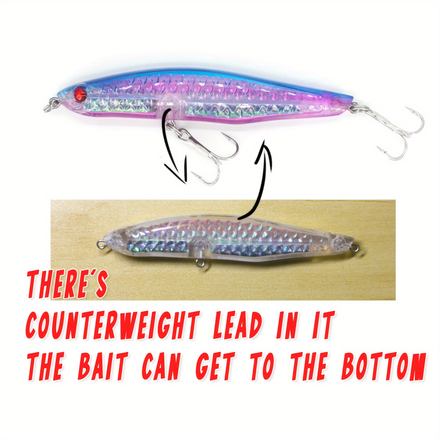 Artificial Fishing Lures Freshwater Saltwater Lifelike - Temu