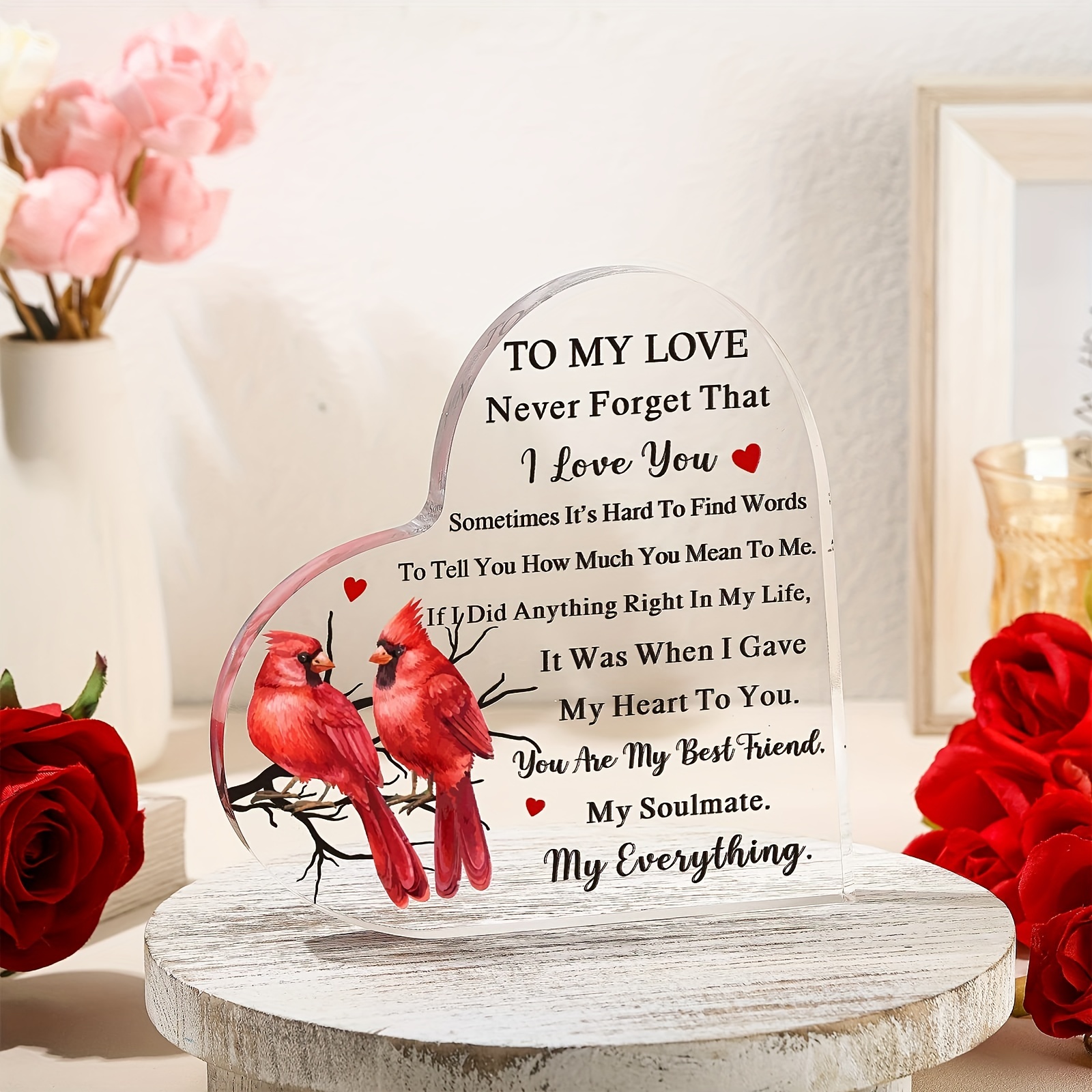 Regalos románticos de primer aniversario para él y ella, regalos de San  Valentín para novio, novia, regalo de aniversario de un año, ideas de  regalo