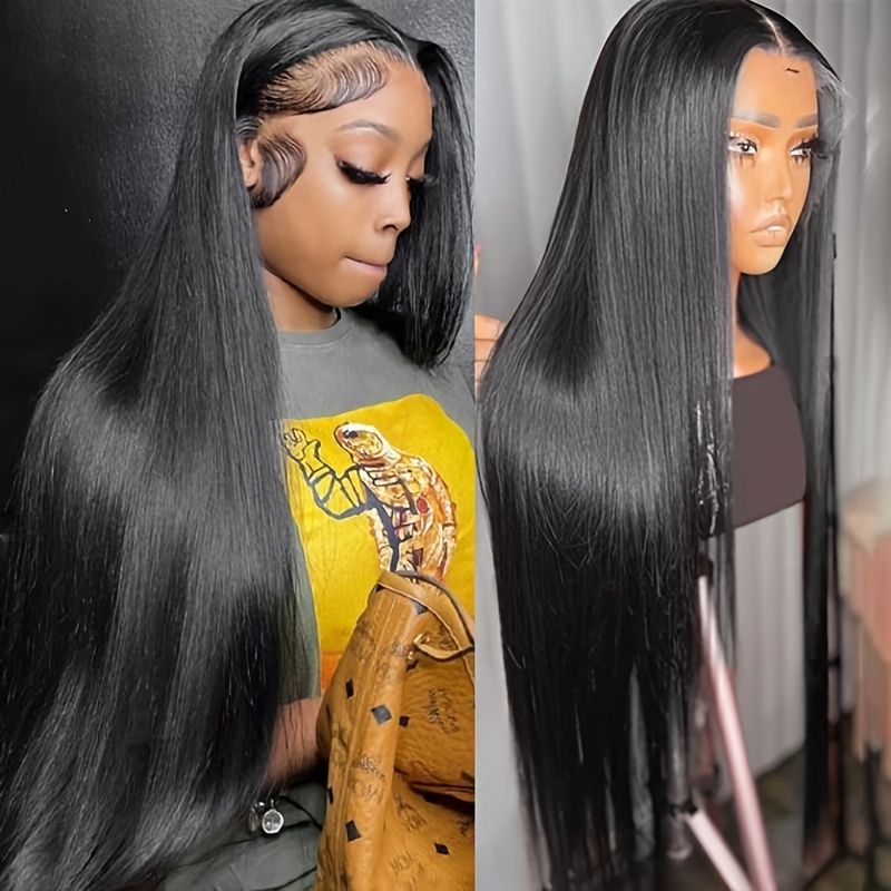 Brazilian Straight Human Hair Wigs 13x4 Lace Front Wig For Women Real Hair  Frontal Closure Wig Pre Plucked | Shop Now For Limited-time Deals | Temu
