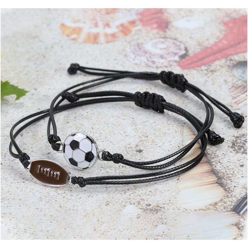 Football Baseball Basketball Rope Knotted Bracelet