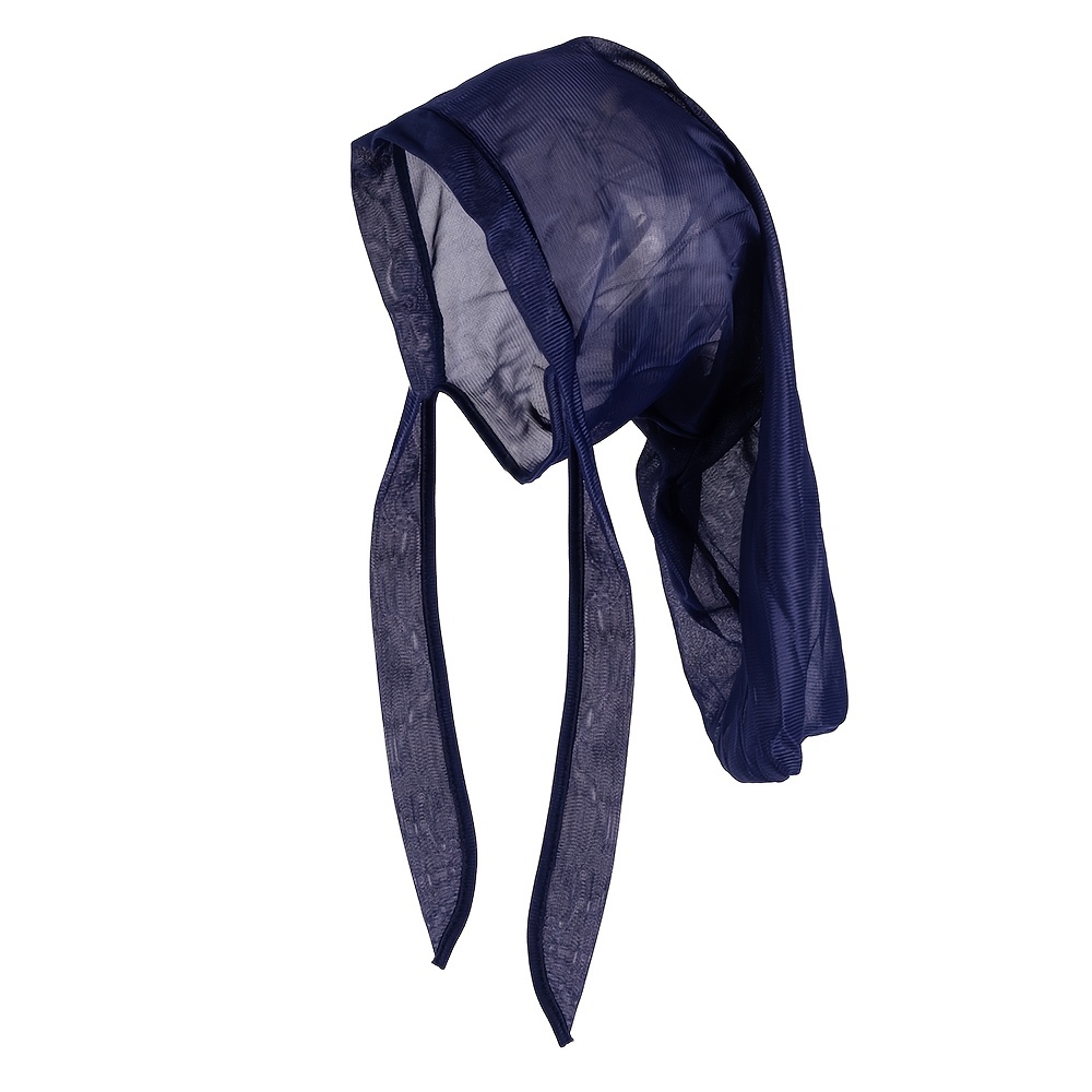 Women Satin Braid Bonnet Hat Sleep Caps Night Caps Solid Bonnet