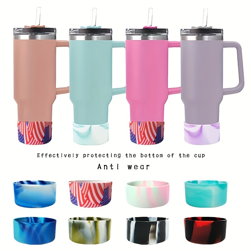 Silicone Cup Boot For Tumbler With Handle, Anti-slip Cup Bottom Protective  Sleeve For - Cup Hydro Flask - Temu