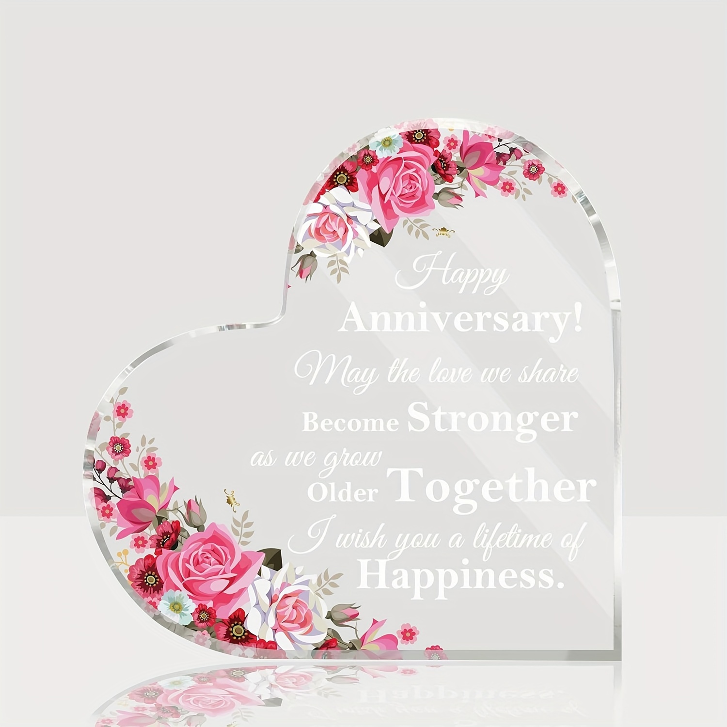 Acrylic Heart shaped Plaque Acrylic Heart shaped Wedding - Temu