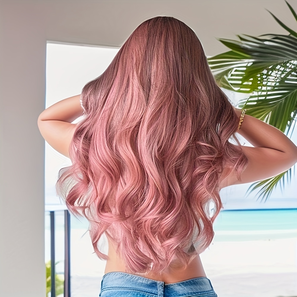 Long Body Wave Synthetic Wig Fashionable For Daily Use Party