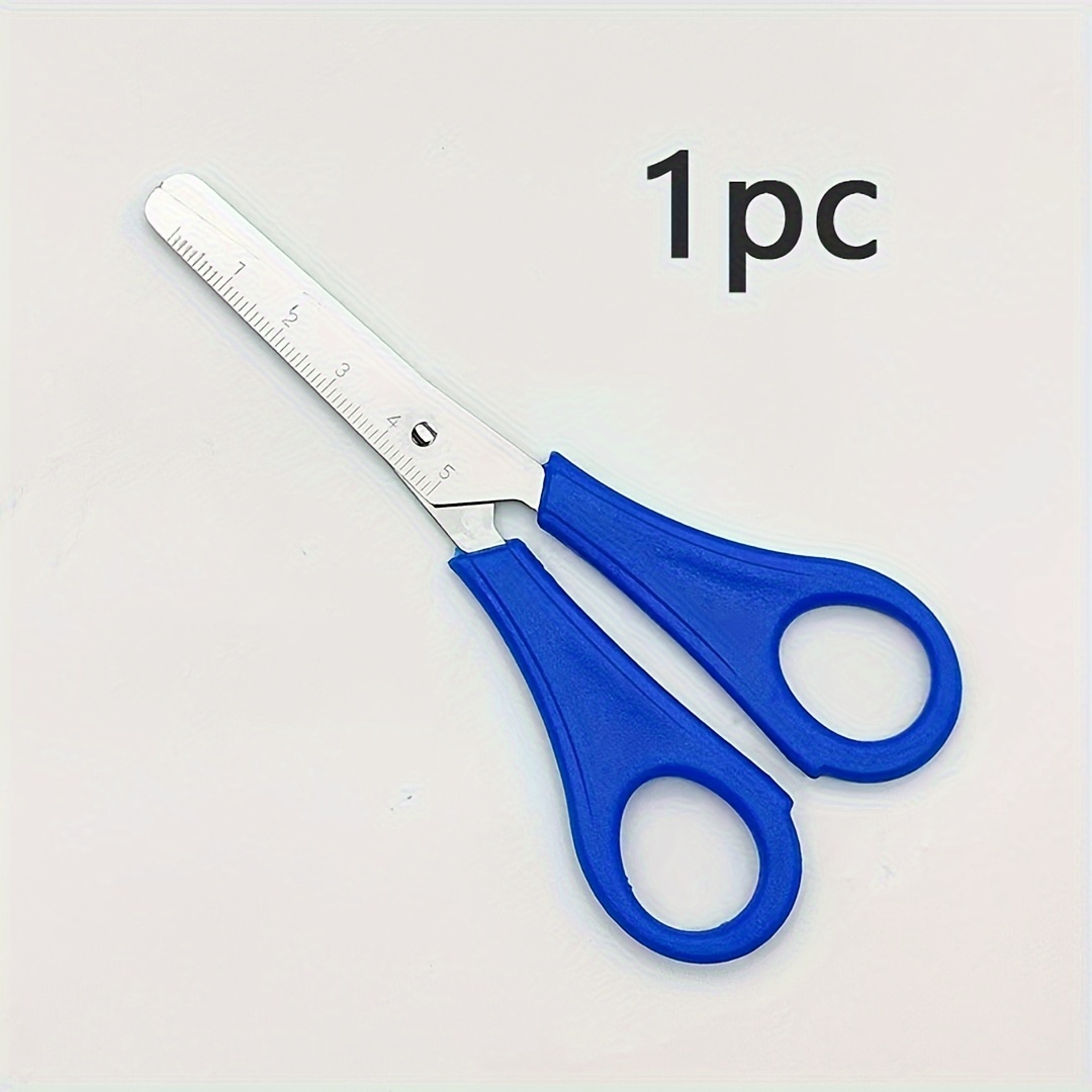 Scissors With Scale Office Stationery School Supplies - Temu