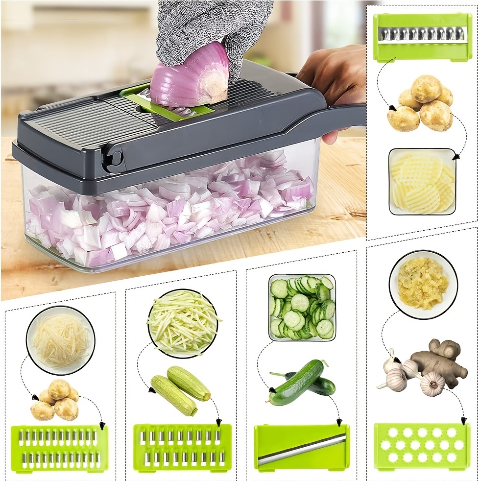 Vegetable Slicer, Multifunctional Fruit Slicer, Manual Food Grater,  Vegetable Grater, Cutter With Drain Basket, Potato Grater, Household Potato  Chopper, Kitchen Stuff, Kitchen Gadgets - Temu