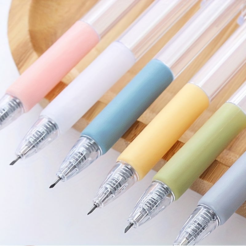 Wholesale SUPERFINDINGS 5pcs 5 colors Push-Type Plastic Pen Cutter Craft  Cutting Tools 