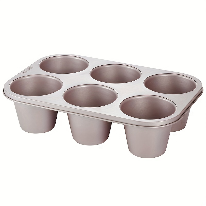 Mainstays 6 Cup Nonstick Jumbo Muffin Pan, Jumbo Cupcake Pan, 3.5