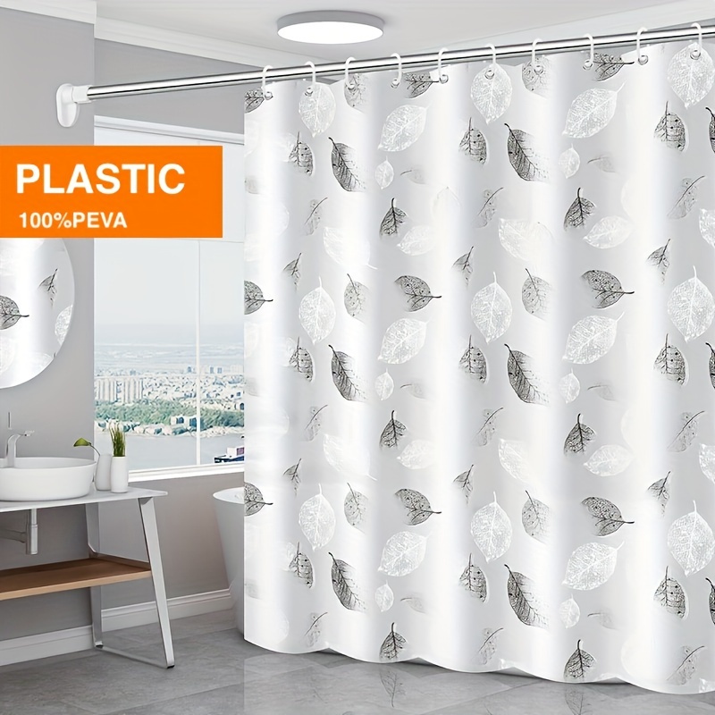 Forro de cortina de ducha, forro de ducha de PEVA rosa transparente de alta  calidad con 3 imanes y ojales de metal, cortinas de ducha de plástico