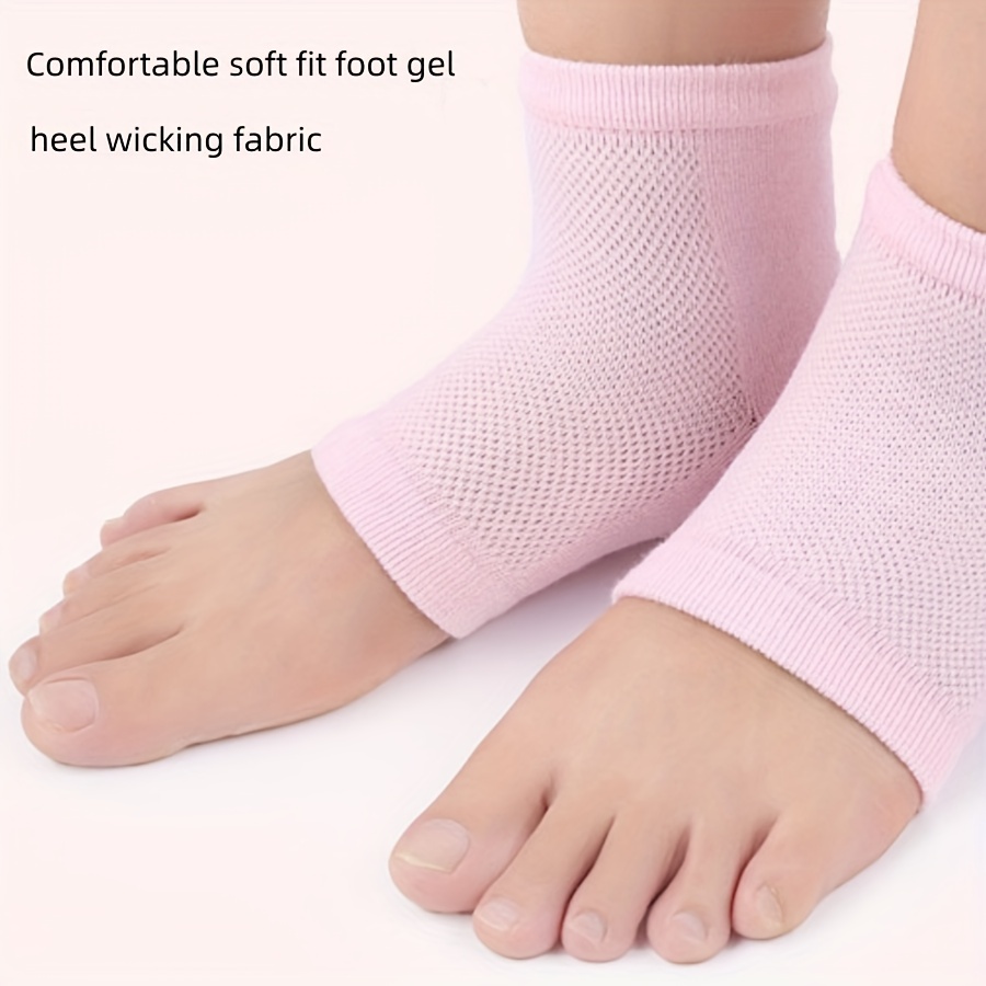 3pairs Silicone Socks, Silicone Moisturizing Sock, Silicone Heel Sock,  Moisturizing Gel Socks For Repairing Dry Feet Cracked Heel A