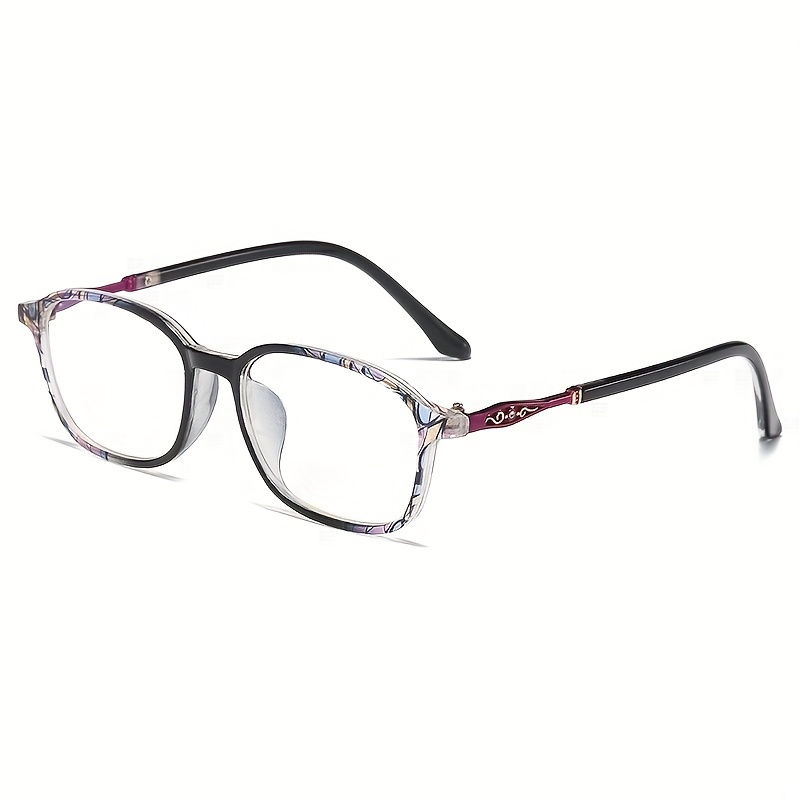 Light Blocking Reading Glasses Retro Square Clear Lens Anti Eyestrain UV Compute