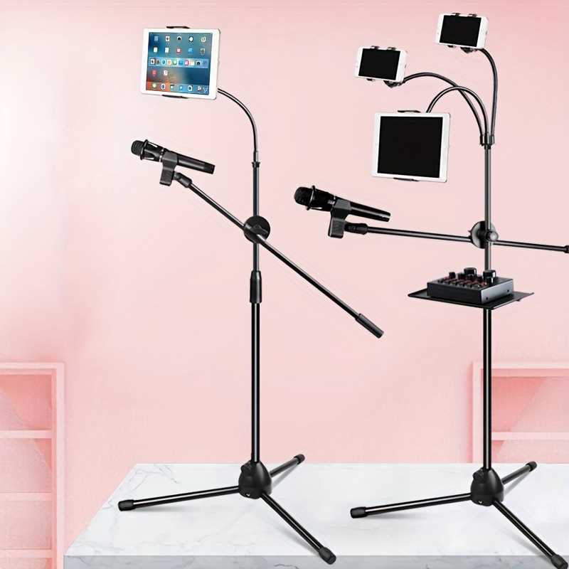Smartphone articulated mount for mic stand - Soporte articulado smartphone  para pie de microfono