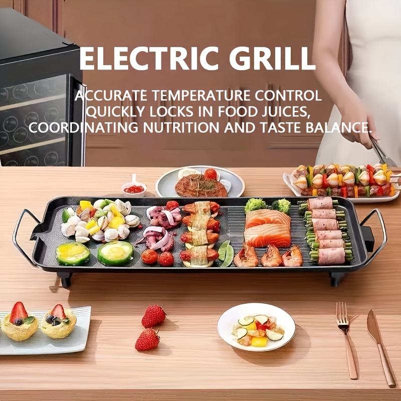 Non stick Electric Grill Home Outdoor Electric Grill Pan - Temu