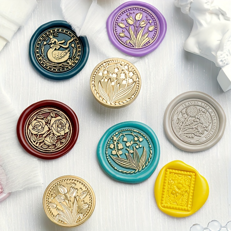 Bee Wax Seal Stamp 3D Embossed Bee Stamp Sealing Kit for Wedding