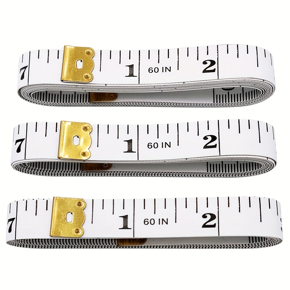 2 Pack Tape Measure Measuring Tape for Body Fabric Sewing Tailor Cloth Knitting Vinyl Home Craft Measurements, 60-Inch Soft Fashion Pink 