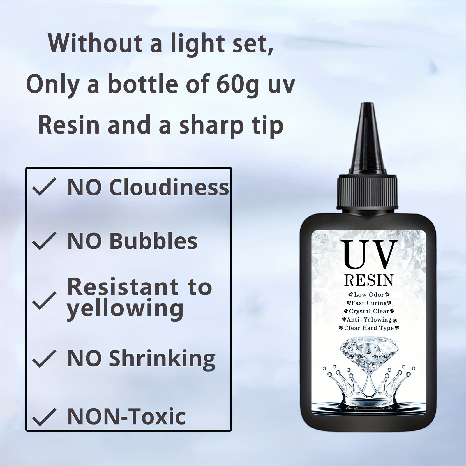 Resina uv transparente 60gr