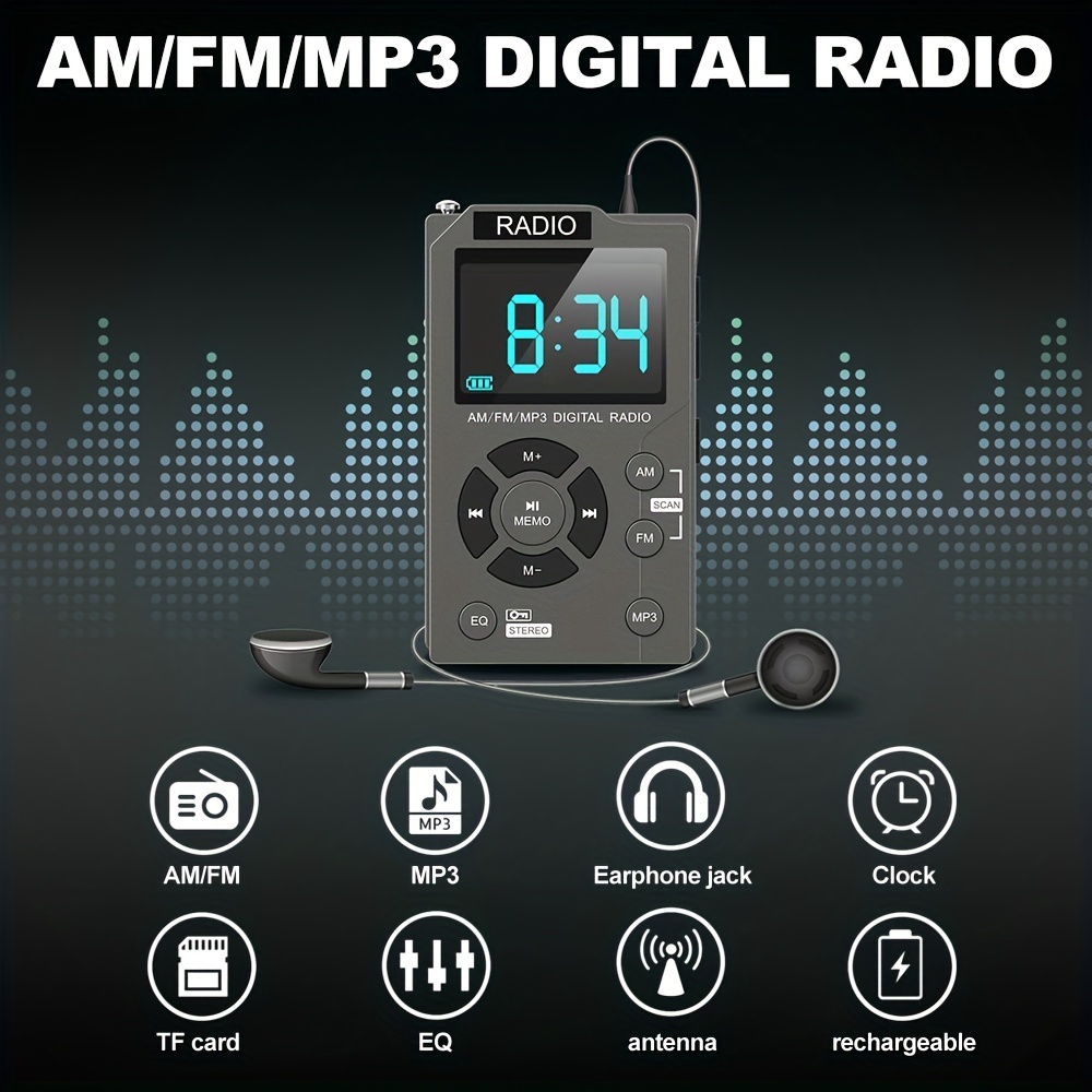 Radio Digital Portatil - Temu