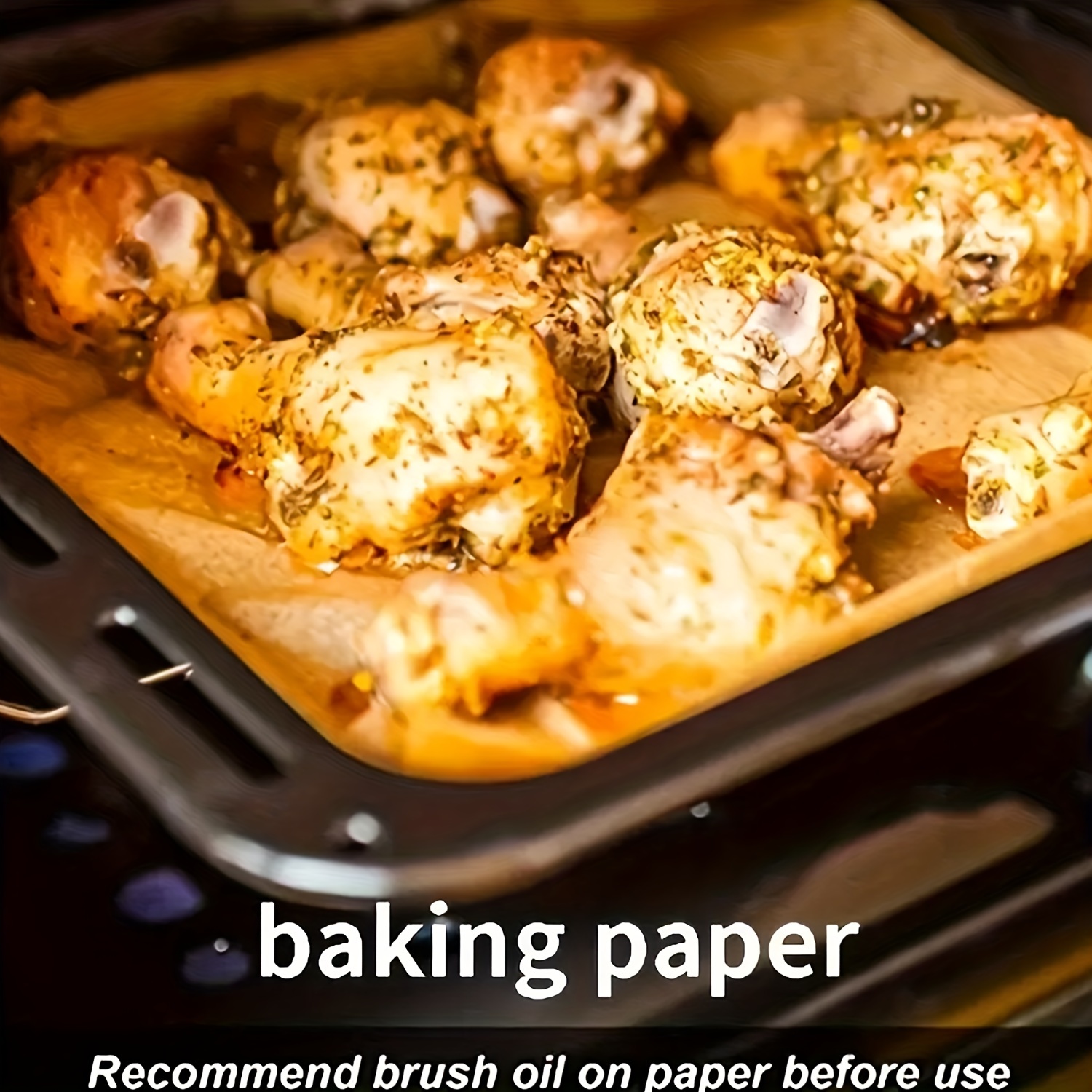 Parchment Paper Baking Paper 50pcs Kitchen Baking Wrappers Bread Food Oil  Paper