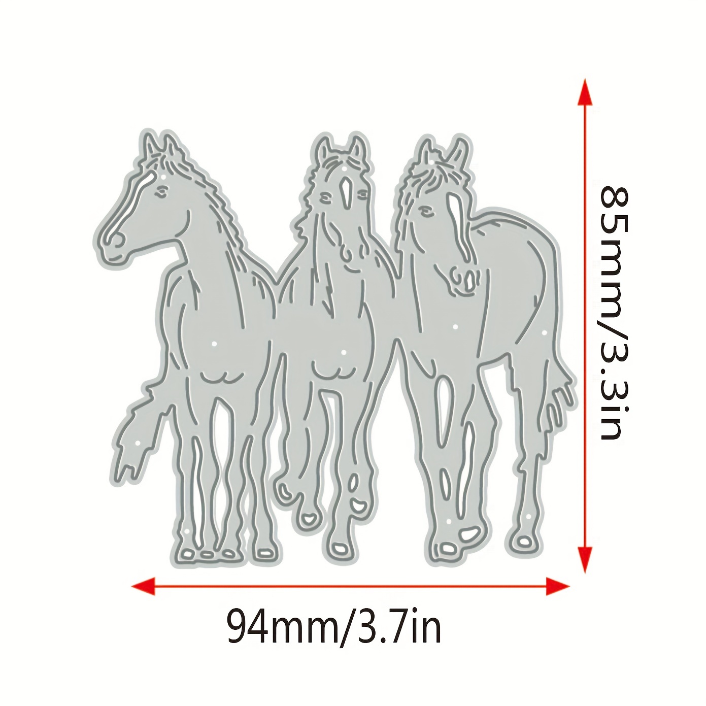 1pc Animal Horse Metal Cutting Molds Cutting Molds Decorative Scrapbooking Paper Processes Tool Molds Blade Stamping Molds