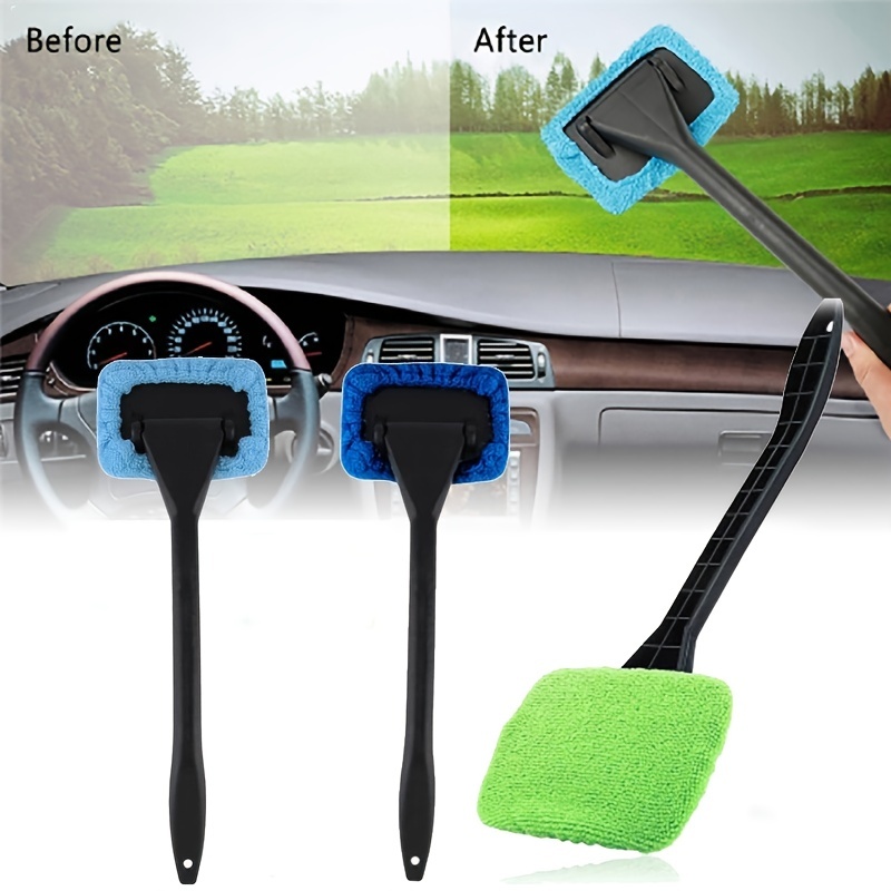  XINDELL Windshield Cleaning Tool - Microfiber Cloth Car Window  Cleanser Brush - Detachable Handle, Auto Glass Wiper, Interior Accessories,  Car Cleaning Kit : Automotive