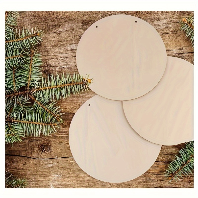 Wooden Round Crafts Round Wooden Decoupage Blank Wooden - Temu